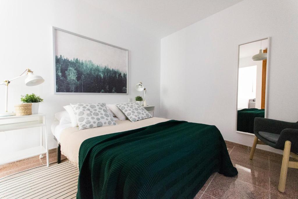 Postel nebo postele na pokoji v ubytování Acogedor Apartamento Gara 54 Arguineguin