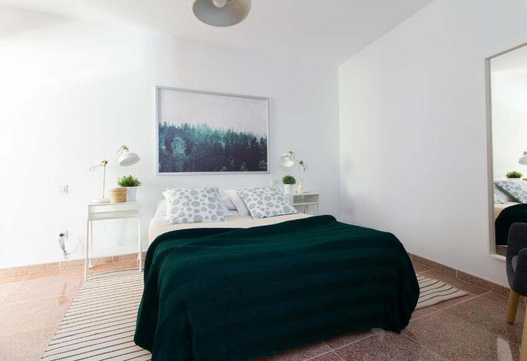 Postel nebo postele na pokoji v ubytování Acogedor Apartamento Gara 54 Arguineguin