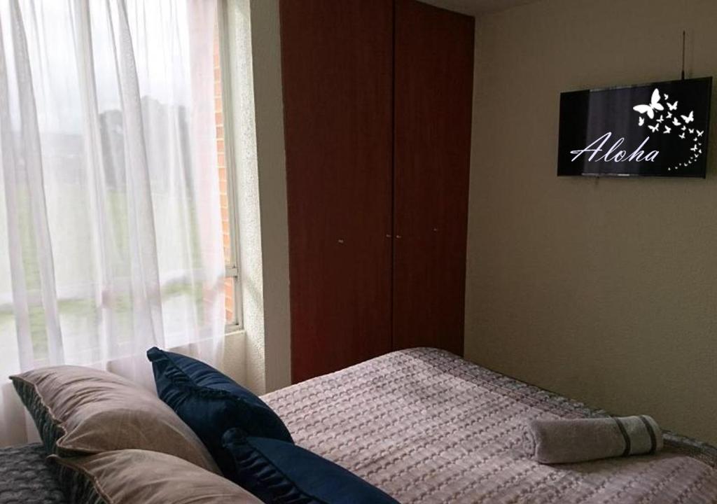 TV a/nebo společenská místnost v ubytování Aloha