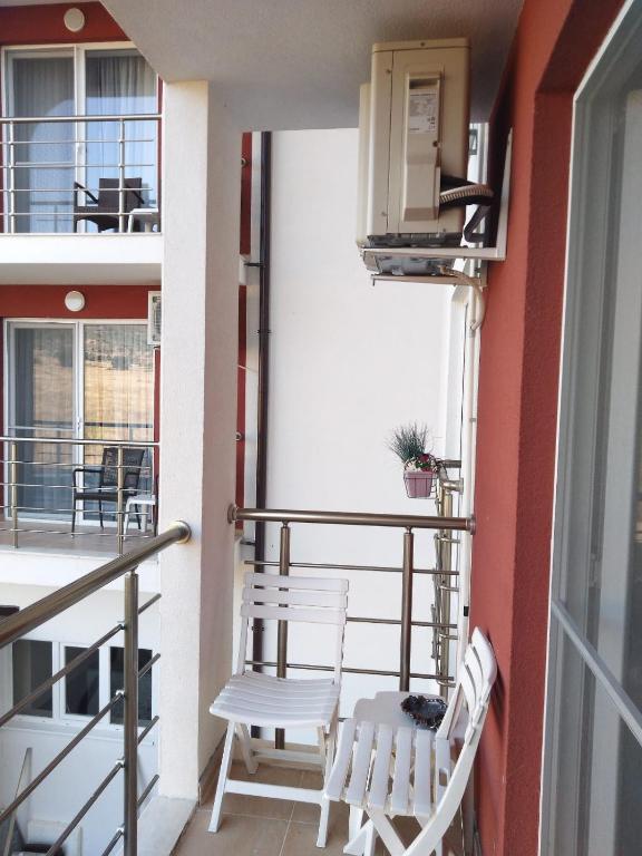 Balkón nebo terasa v ubytování A-Apartment