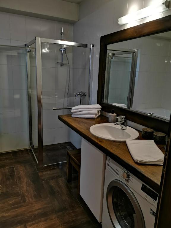 Koupelna v ubytování Family apartment in Tatranska Lomnica