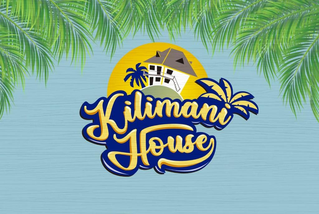 a logo for a hawaiian house with palm trees at Kilimani House in Nungwi
