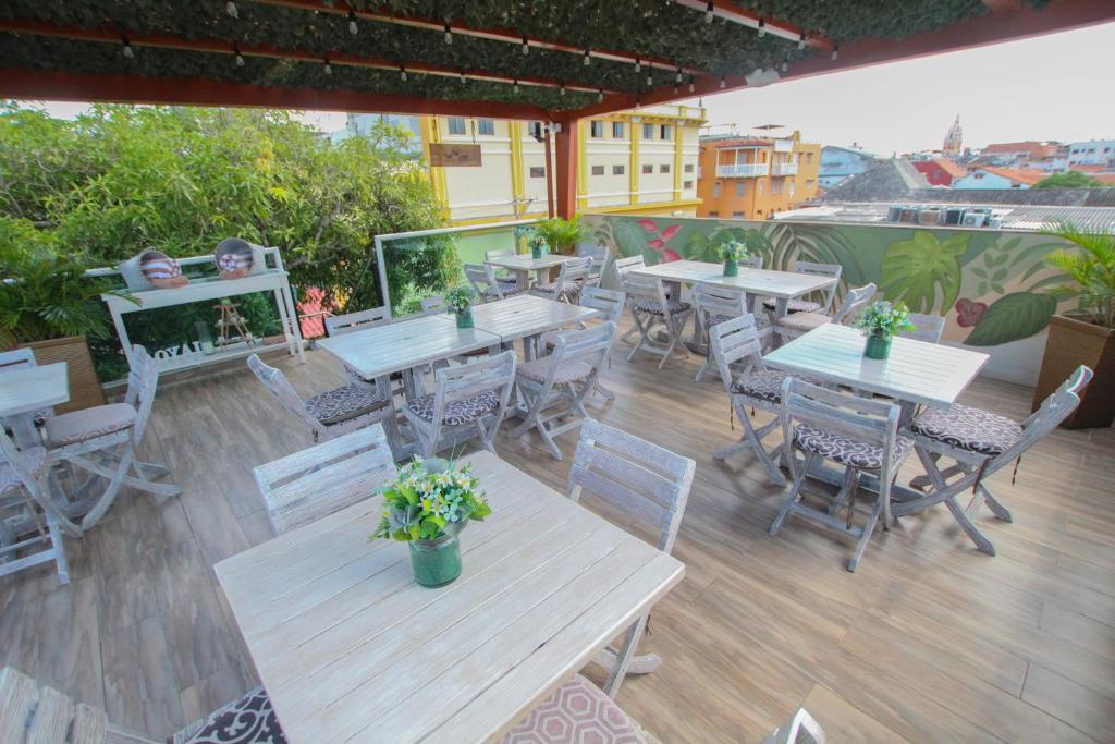 Balkón nebo terasa v ubytování Cartagena Royal Hotel Boutique