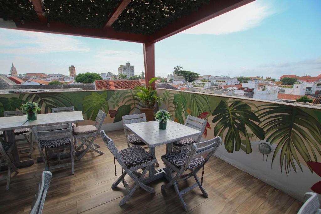 Balkón nebo terasa v ubytování Cartagena Royal Hotel Boutique