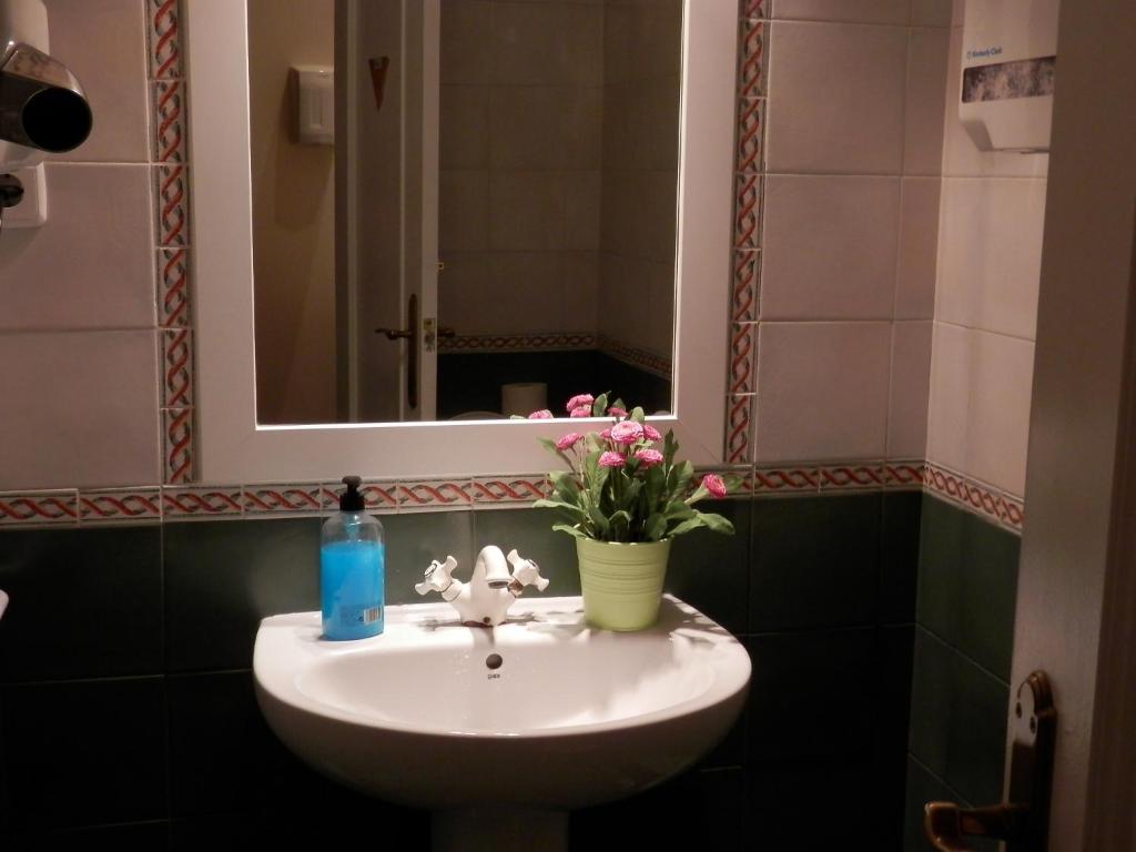 Koupelna v ubytování Barcelona Central Garden Hostal