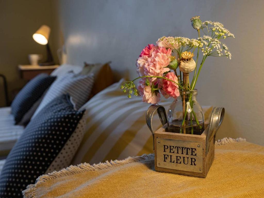 Postel nebo postele na pokoji v ubytování Alpeambient house Dovje