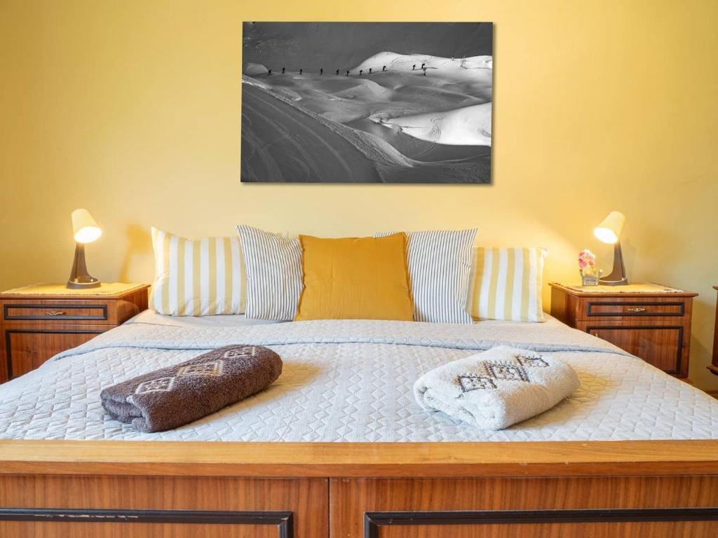 Postel nebo postele na pokoji v ubytování Alpeambient house Dovje