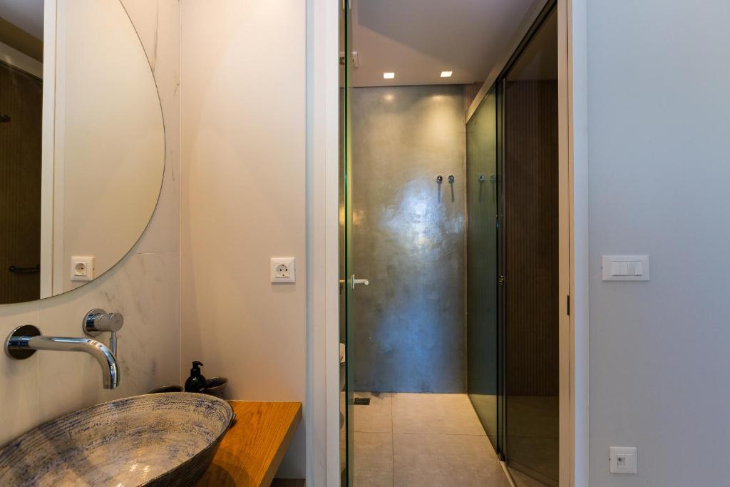 Kúpeľňa v ubytovaní Physis Villas Chania