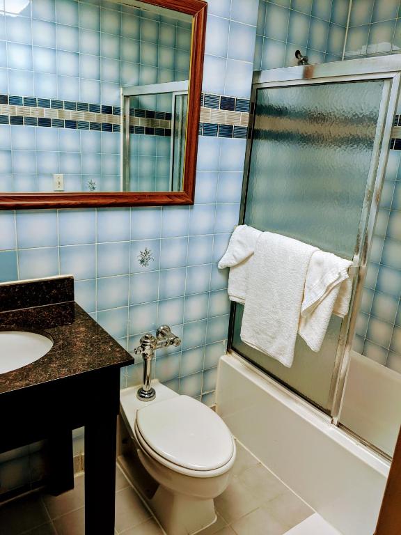 Koupelna v ubytování Jets Motor Inn