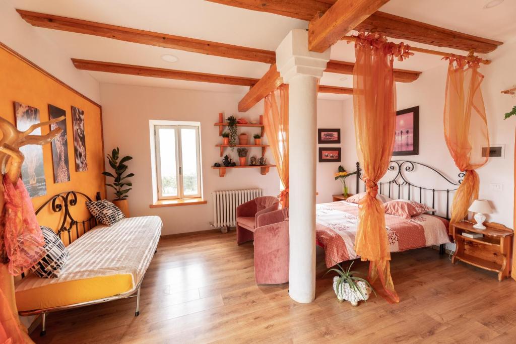 Χώρος καθιστικού στο Appartamento sulle colline del Sangiovese