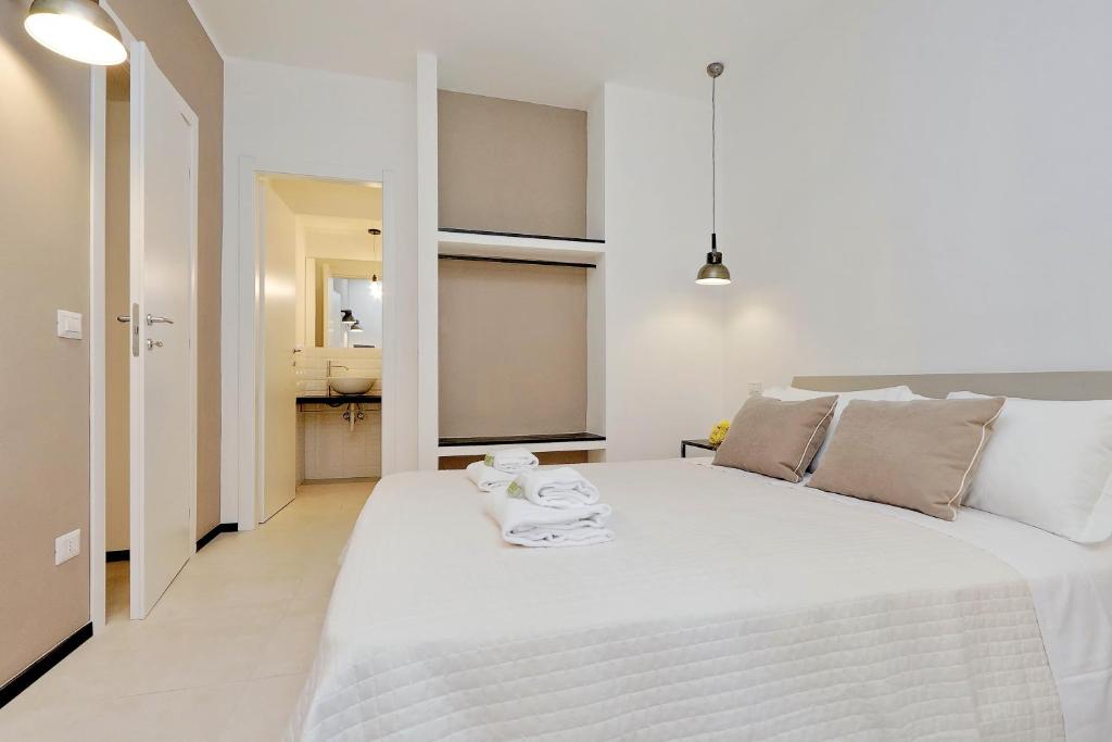 Posteľ alebo postele v izbe v ubytovaní Restart Accommodations Aldobrandini e Sciarra
