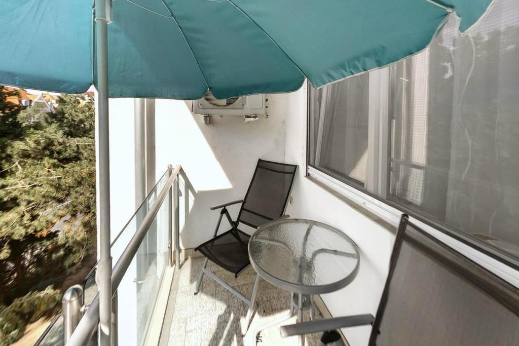 Balkón alebo terasa v ubytovaní Hajnalház Apartments