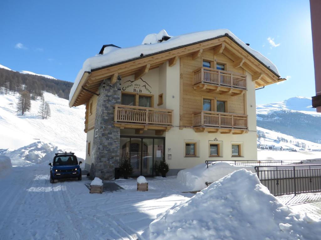 Obiekt B&B Ecohotel Chalet des Alpes zimą