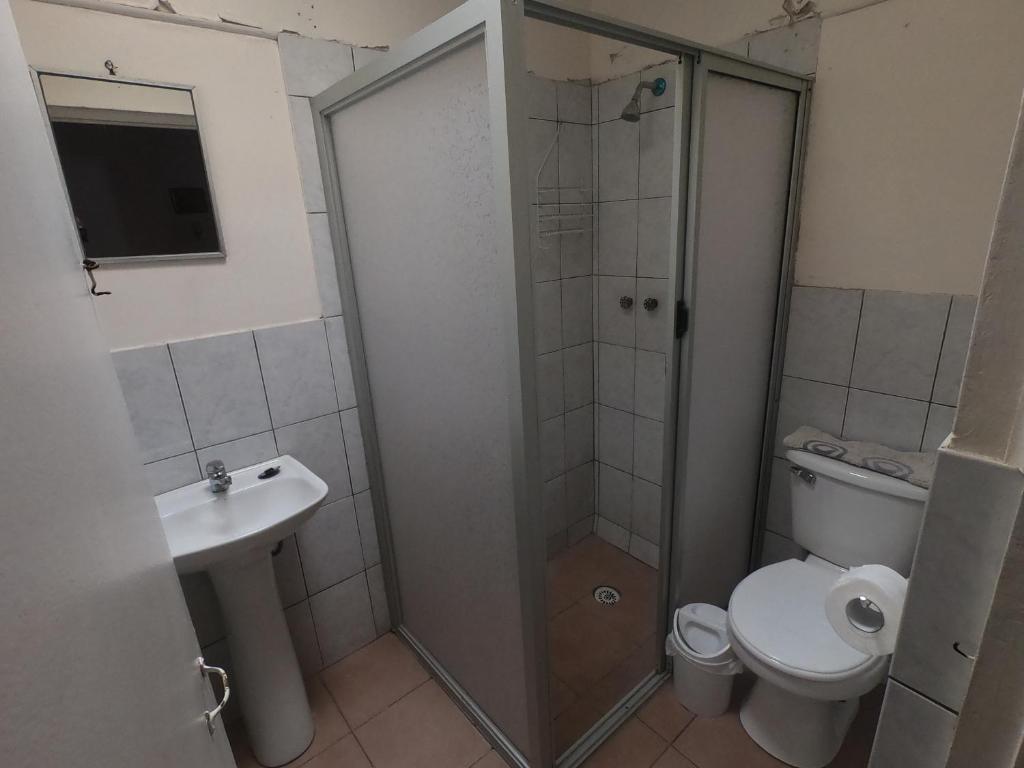Koupelna v ubytování Hostal Michel