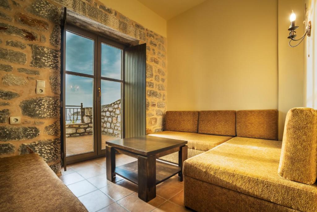 Posezení v ubytování Onar Mani Suites