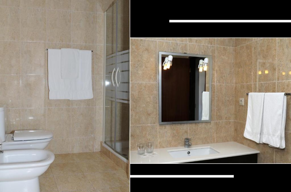 Koupelna v ubytování Hotel S. Jorge