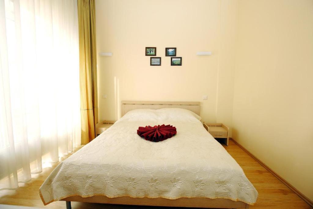 Postel nebo postele na pokoji v ubytování Apart Hotel Tomo FREE PARKING