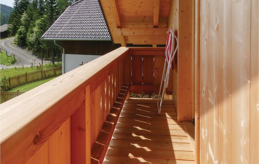 Balkón alebo terasa v ubytovaní Gemuetliches Almhaus