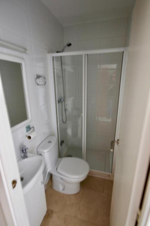 Koupelna v ubytování hostal trevol