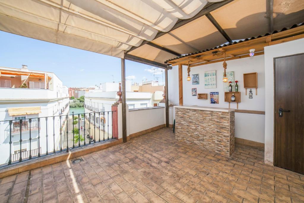 Balkón nebo terasa v ubytování Alohamundi Castilla II