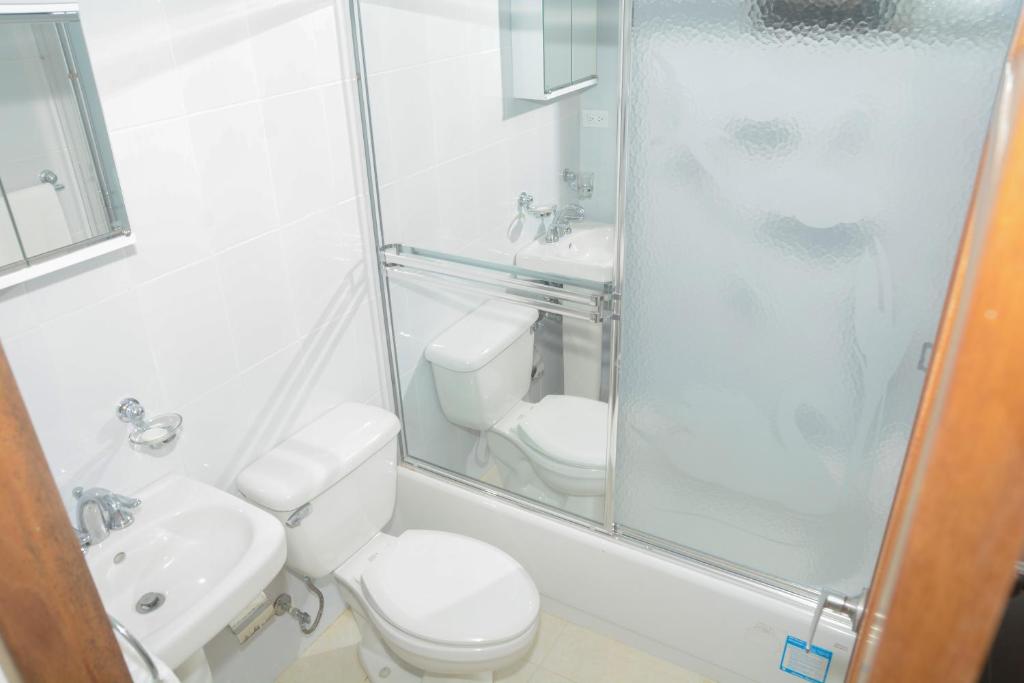 Koupelna v ubytování Hotel Jaraba
