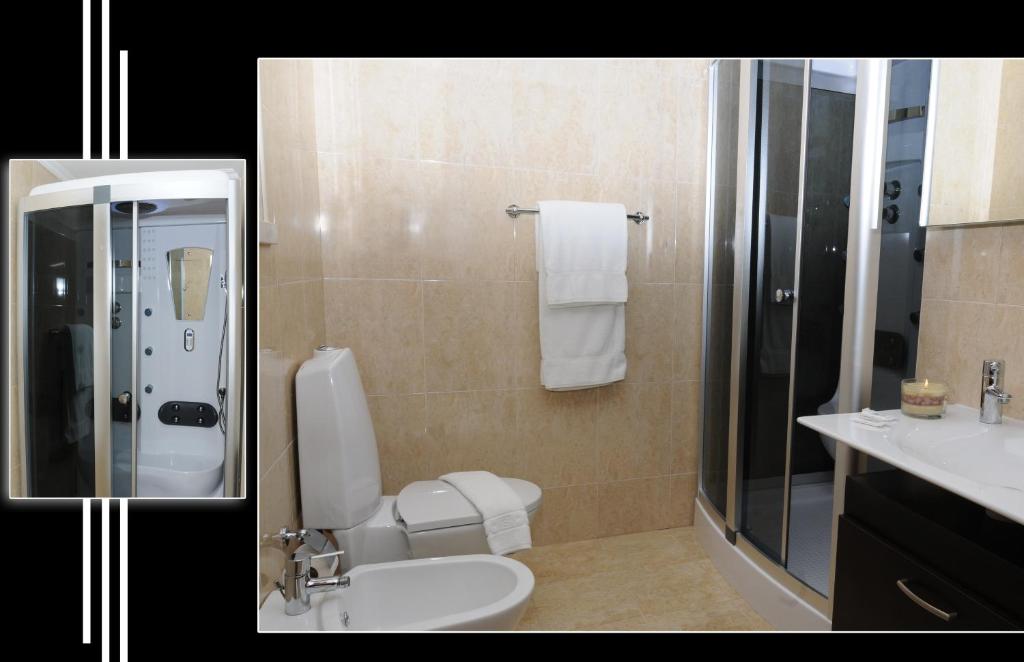 Koupelna v ubytování Hotel S. Jorge