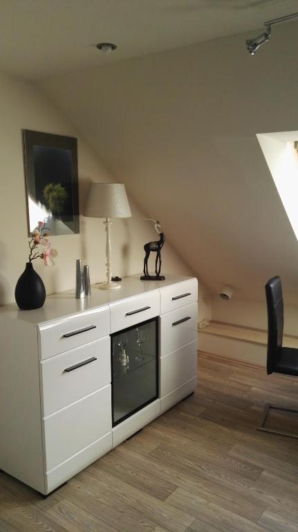 Kuchyň nebo kuchyňský kout v ubytování Pension Villa Marit