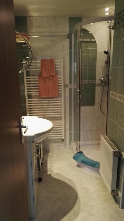Koupelna v ubytování Pension Villa Marit
