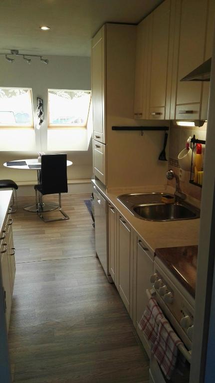 Kuchyň nebo kuchyňský kout v ubytování Pension Villa Marit
