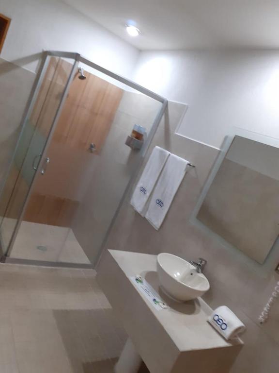 Koupelna v ubytování Hotel CEO