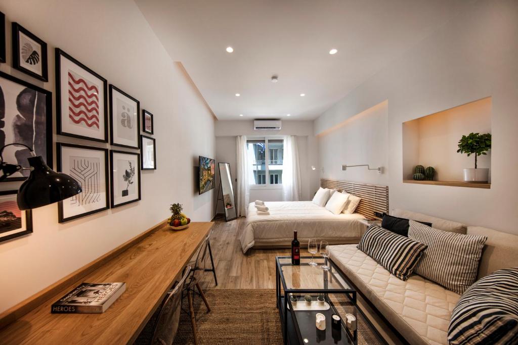 A seating area at Downtown Syntagma apartment 2