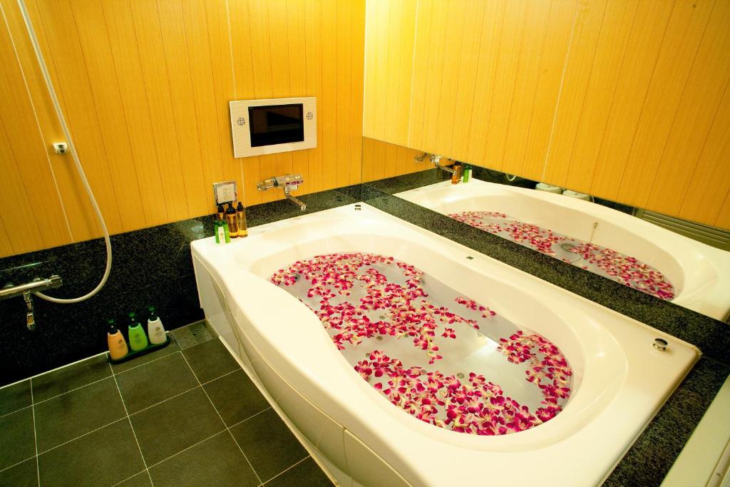 TV a/nebo společenská místnost v ubytování Hotel & Spa Lotus (Adult Only)