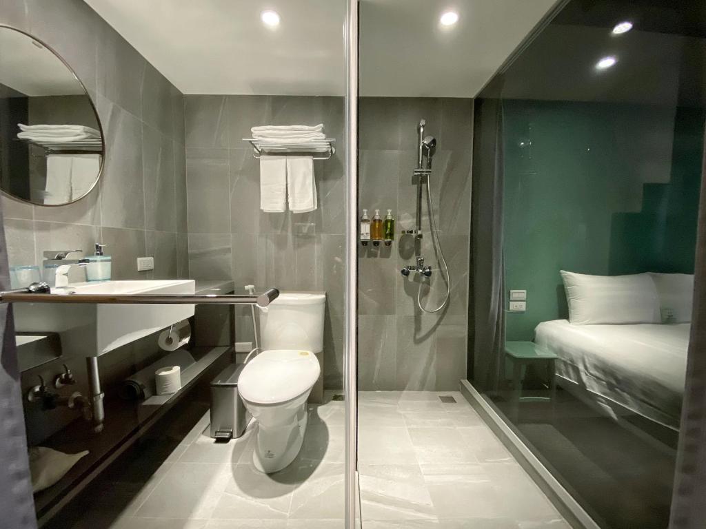 Koupelna v ubytování Cho Hotel 3