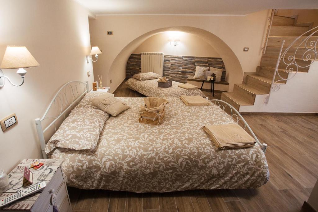 Posteľ alebo postele v izbe v ubytovaní Alle Scalette B&B