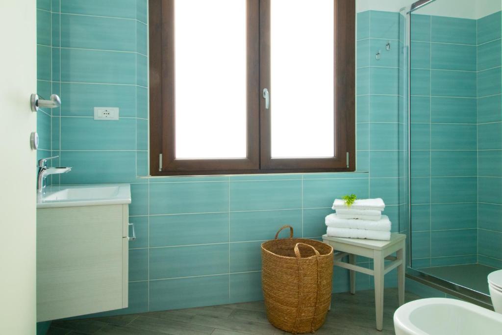 Koupelna v ubytování Studio "Mare"