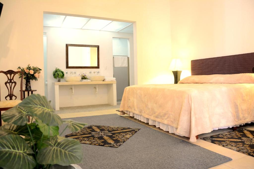 Postel nebo postele na pokoji v ubytování Hotel Mejorada Merida