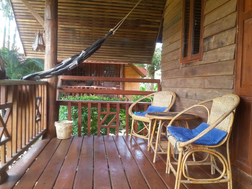 Balkón nebo terasa v ubytování Phu View Guesthouse