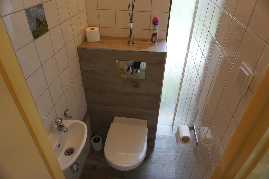 Koupelna v ubytování B&B Zuiderkreek