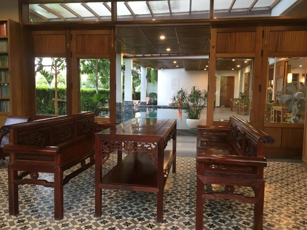Posezení v ubytování ZEN Boutique Hoi An - Eco-Friendly Villa