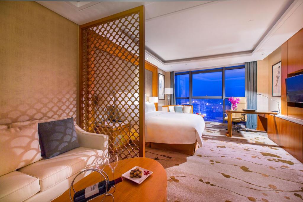 Yiwu Shangcheng Hotel - Deluxe Queen Room Con Vista Al Río