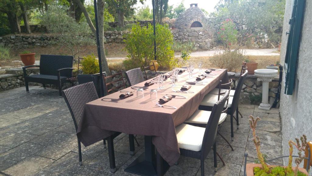Zahrada ubytování Le Moulin de Varrians