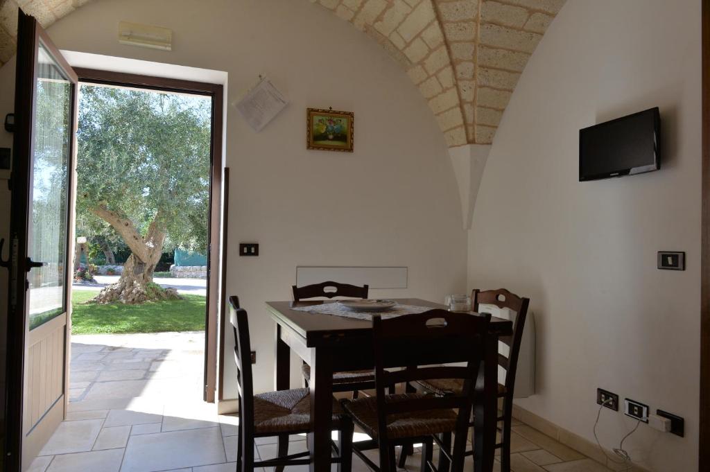 TV a/nebo společenská místnost v ubytování I Trulli Del Nonno Michele