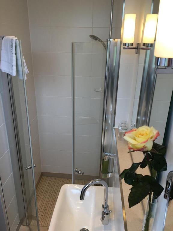 Koupelna v ubytování Hotel Sollner Hof
