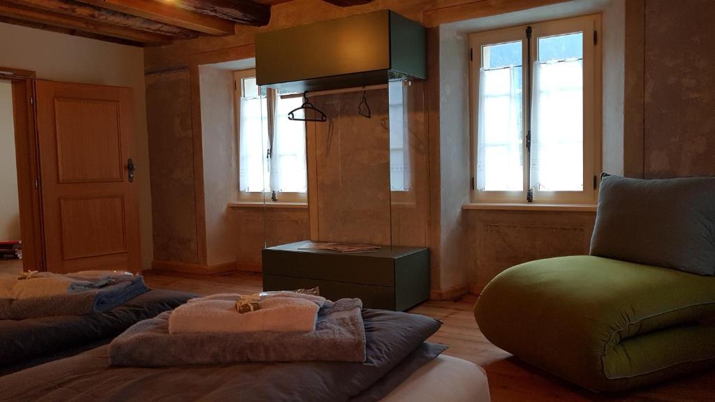 Posezení v ubytování BnB Ai Cav Calanca