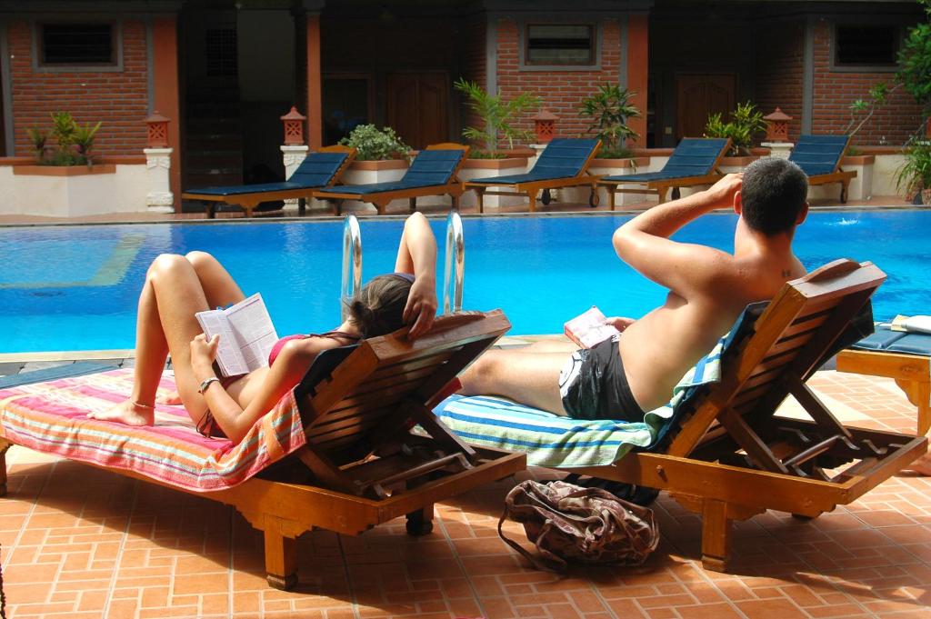 Bazén v ubytování Hotel Sorga Cottages nebo v jeho okolí