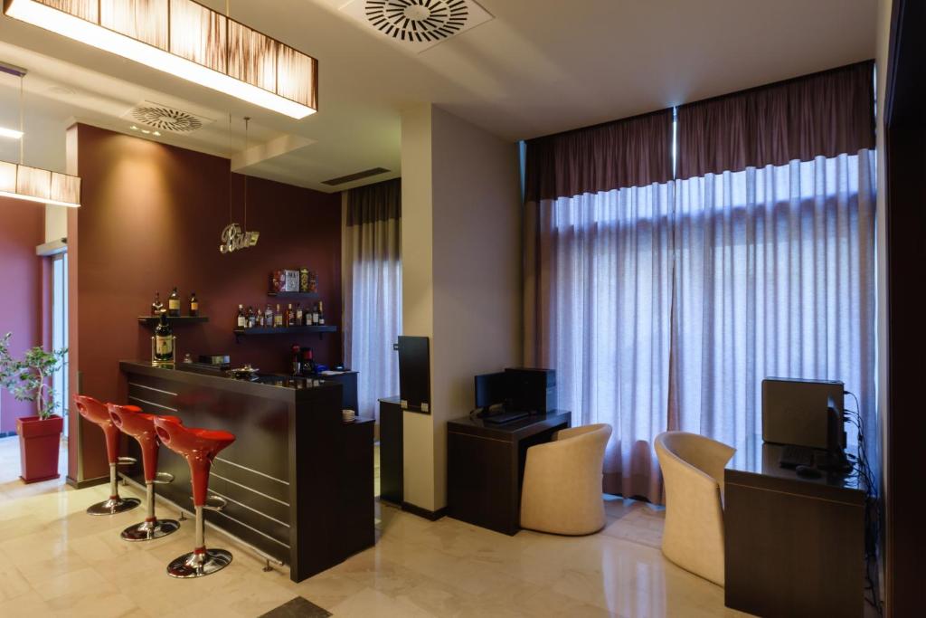 TV a/nebo společenská místnost v ubytování Park Hotel
