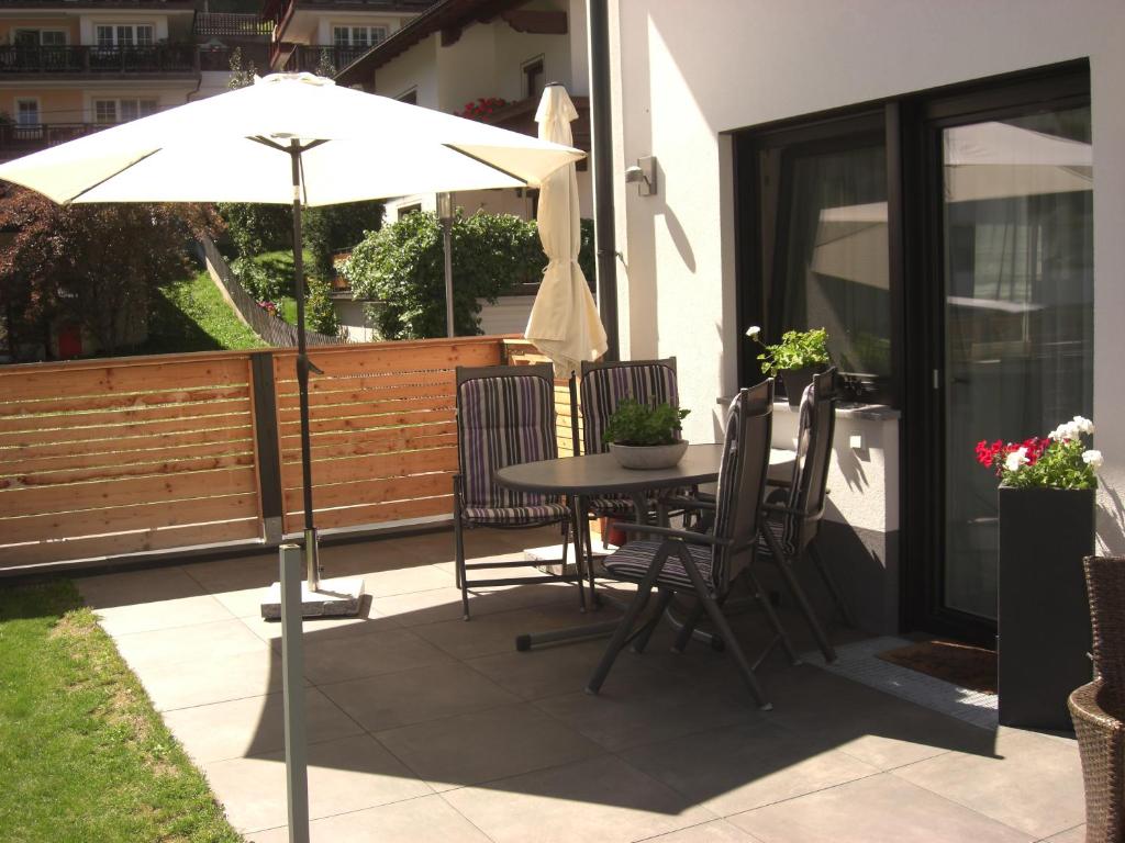Patio nebo venkovní prostory v ubytování die Gartenwohnung - Tanja Tipotsch
