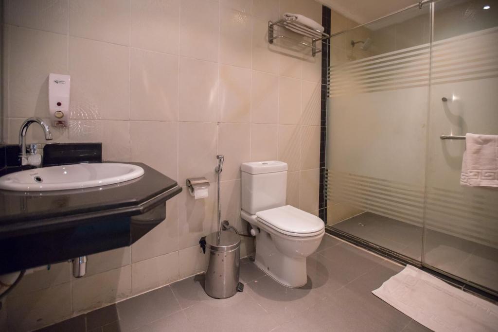 Koupelna v ubytování Aura Inn Hotel Cairo