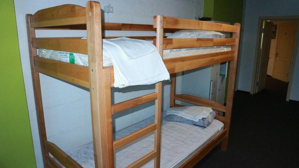 Postel nebo postele na pokoji v ubytování Happy Hostel Kiev