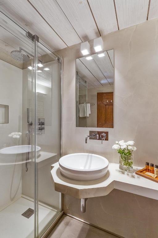 Koupelna v ubytování Hotel Pironi